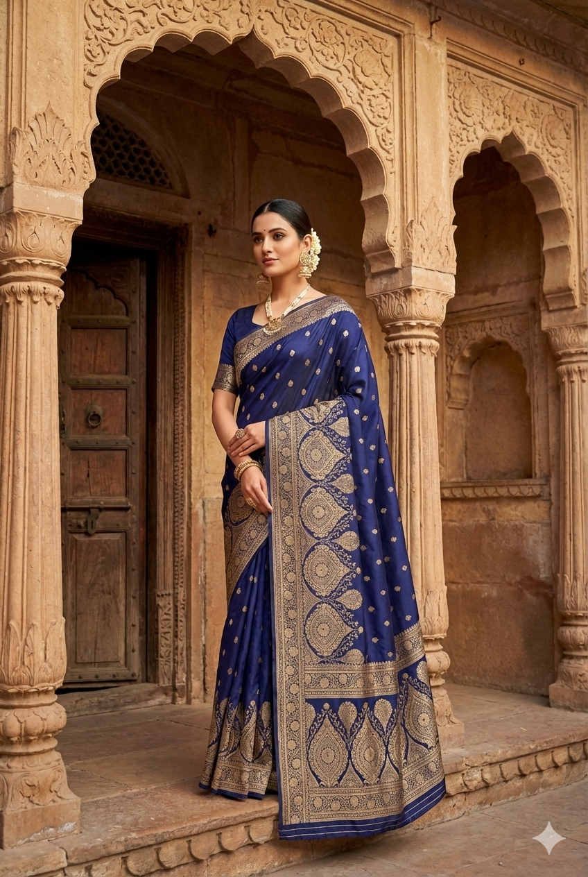 SATIN KATAN SILK SAREE