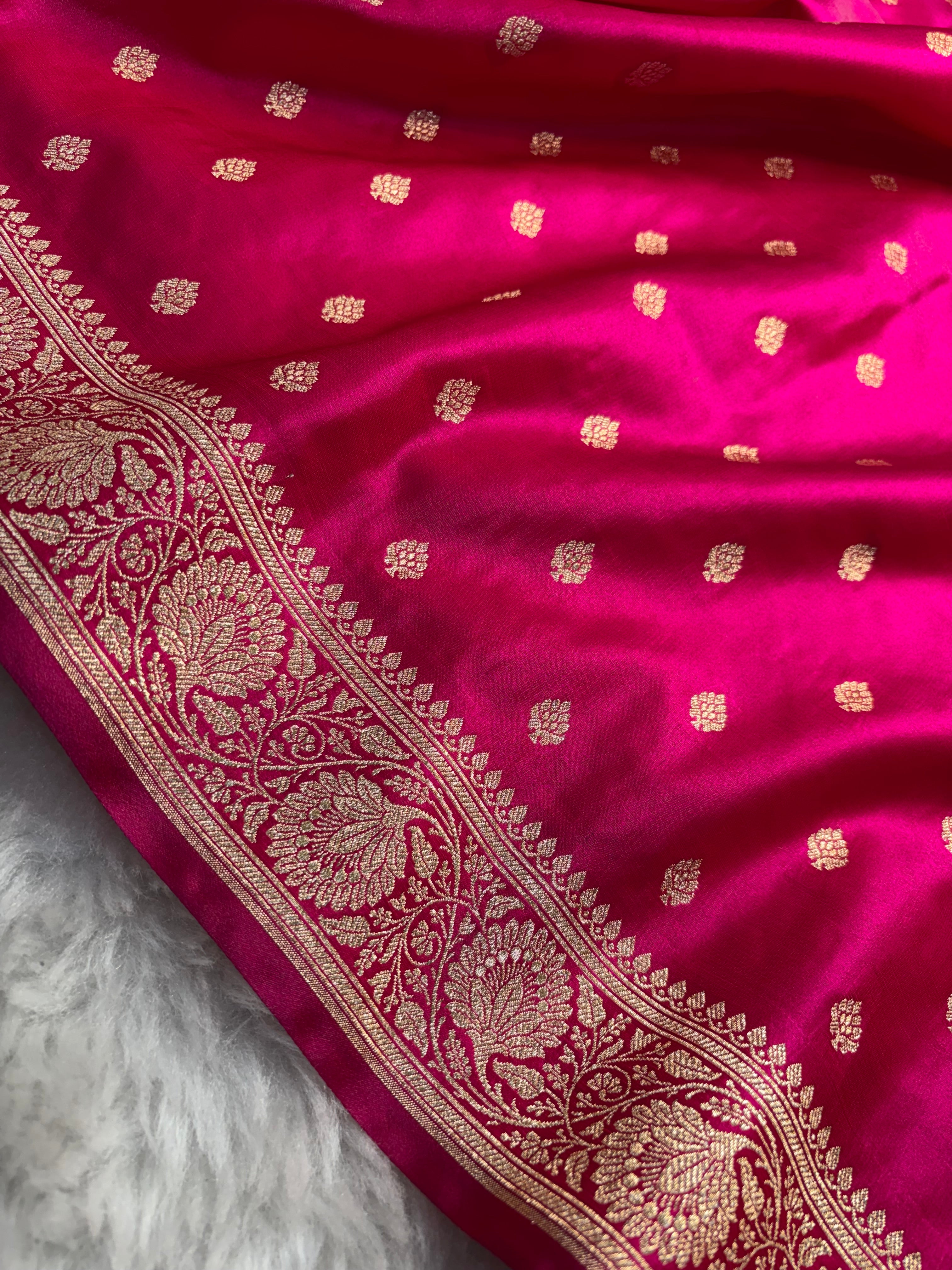 Rani Satin Silk Saree SS01