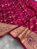 Rani Satin Katan Silk Meena Border Saree SK21
