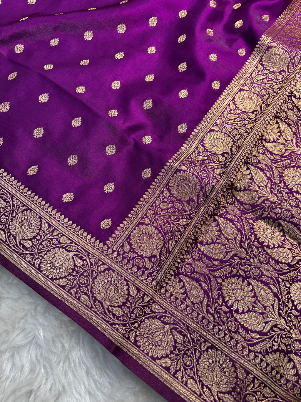 Wine Satin Silk Saree SS01