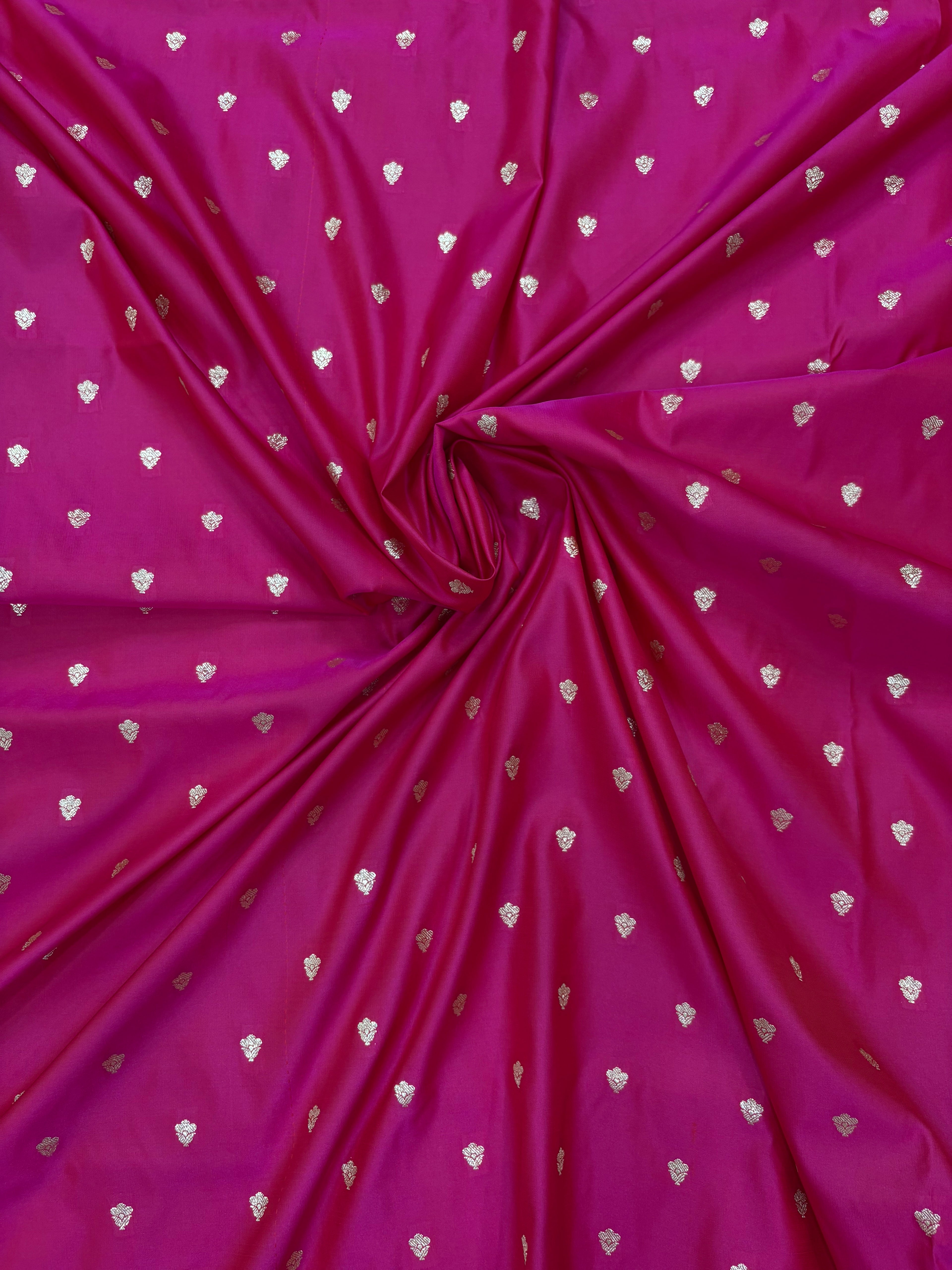 Rani Katan Silk Saree with Allover Motif