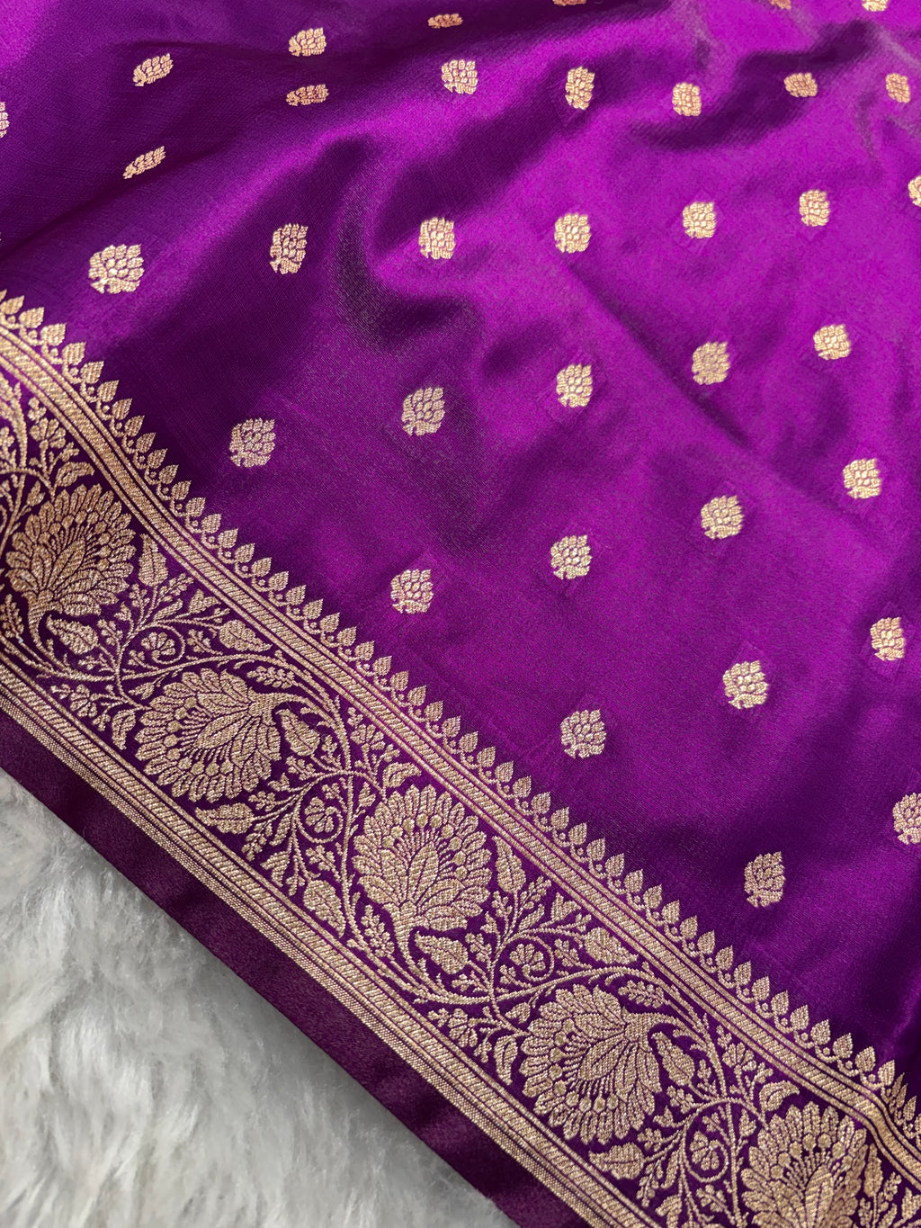 Wine Satin Silk Saree SS01