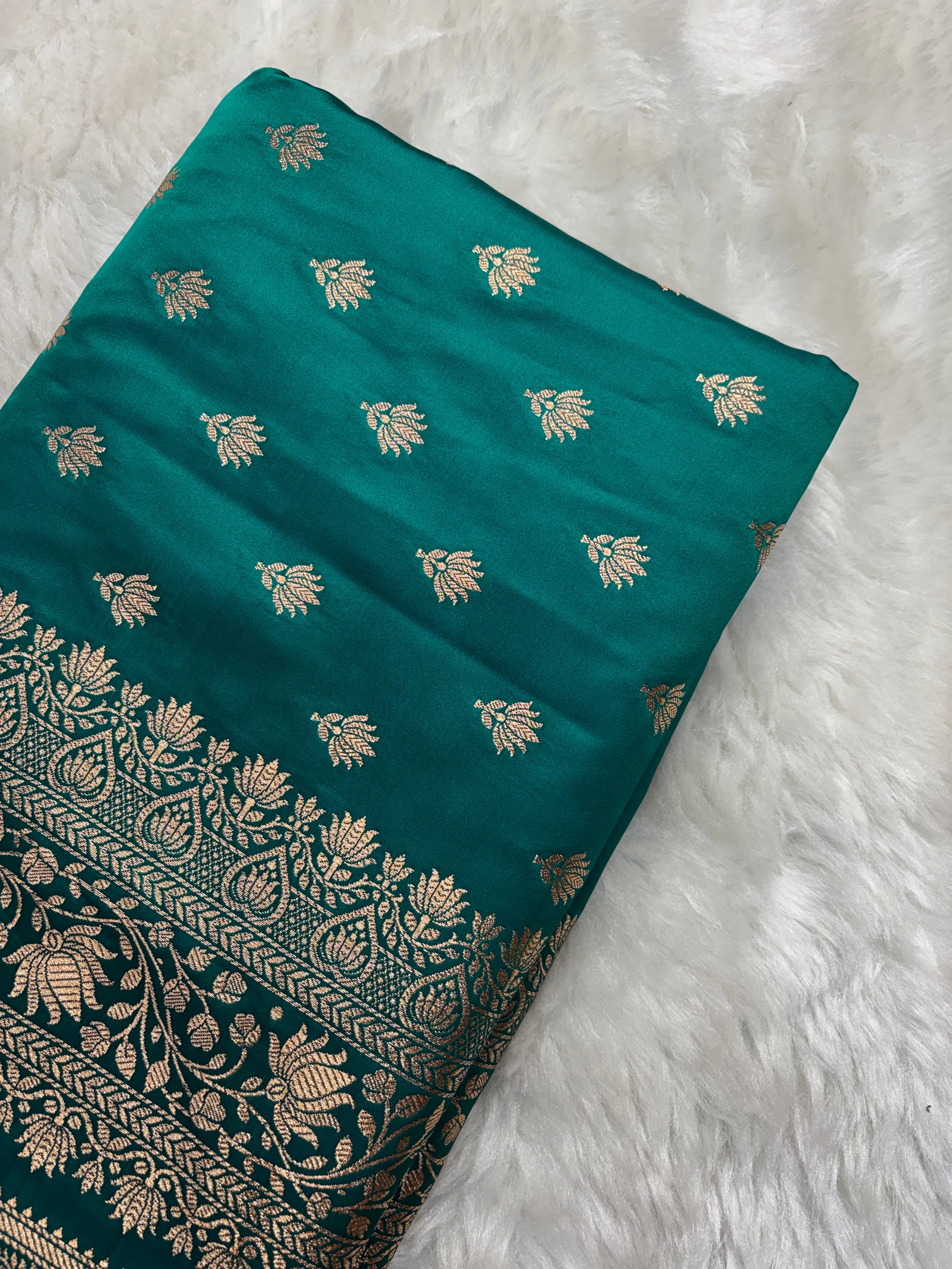 Sapphire Satin Katan Silk Banarasi Saree SK03