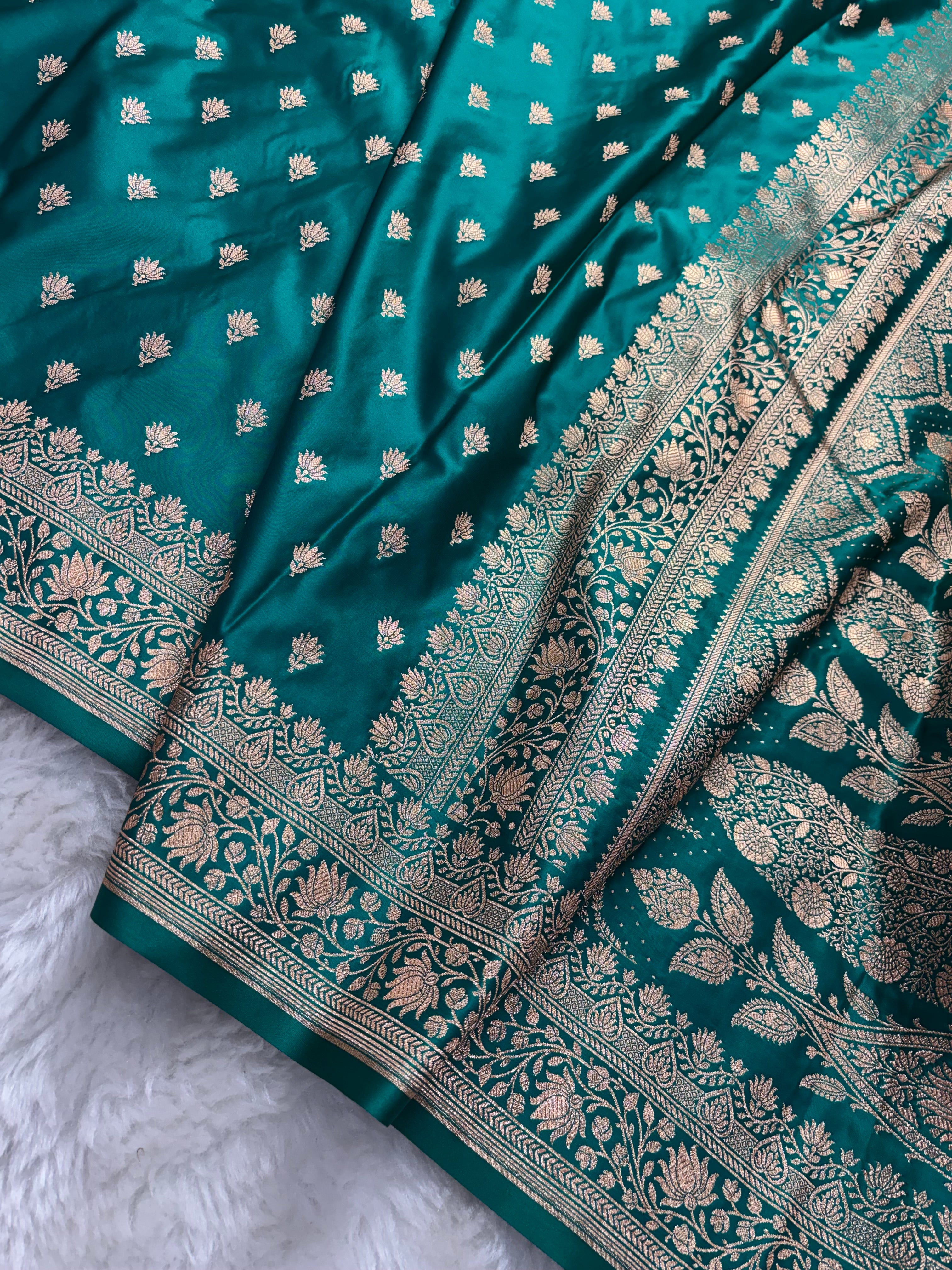 Sapphire Satin Katan Silk Banarasi Saree SK03