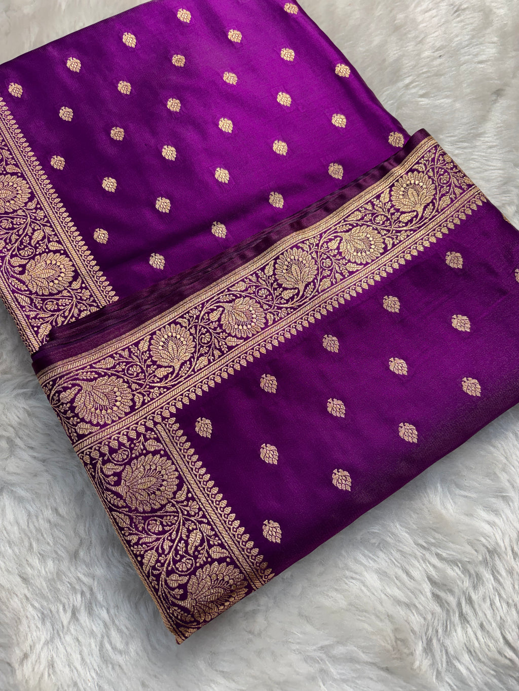 Wine Satin Silk Saree SS01